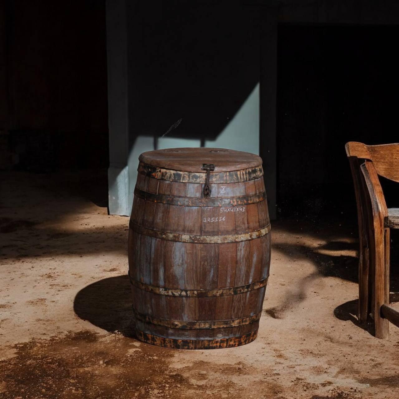 Vintage Barrel Drum - TesuCabinets & Storage