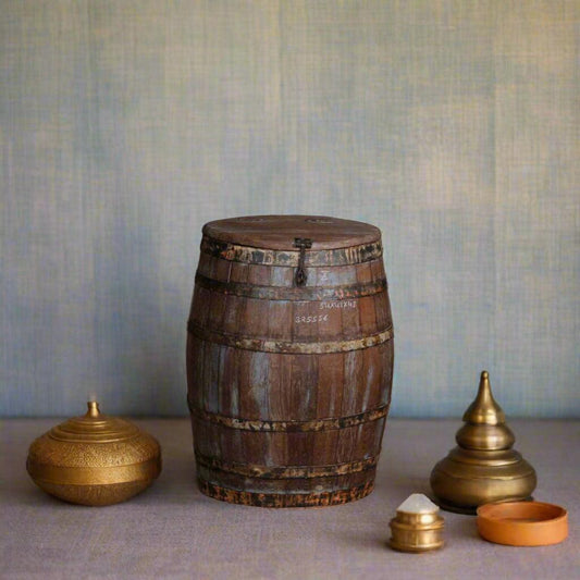 Vintage Barrel Drum - TesuCabinets & Storage