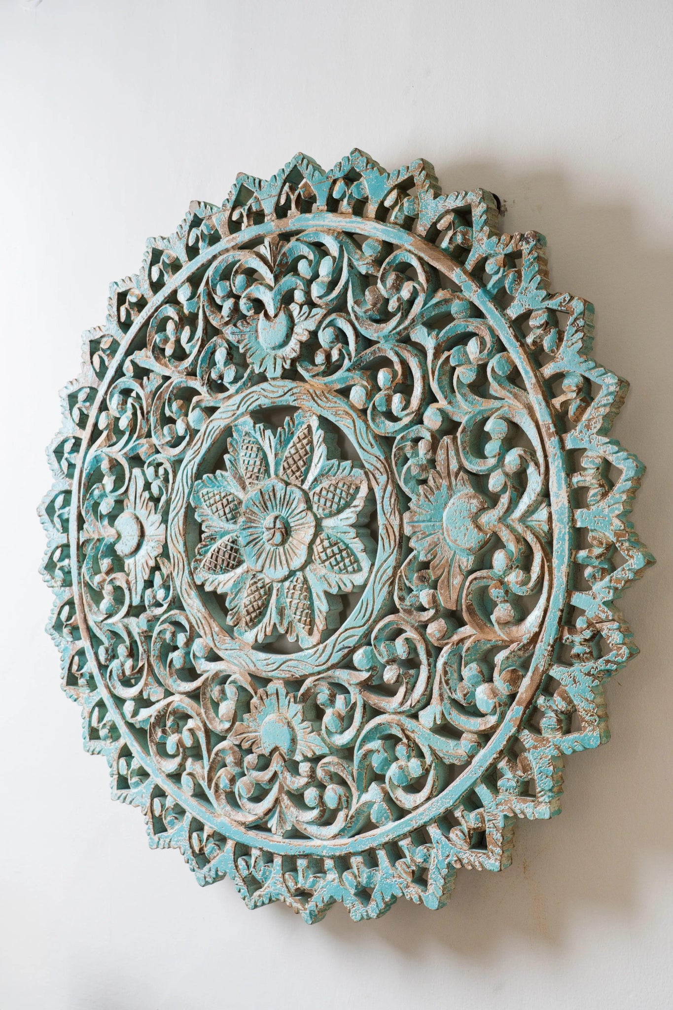 Vintage Carved Turquoise Wall Decor - TesuWall Decor