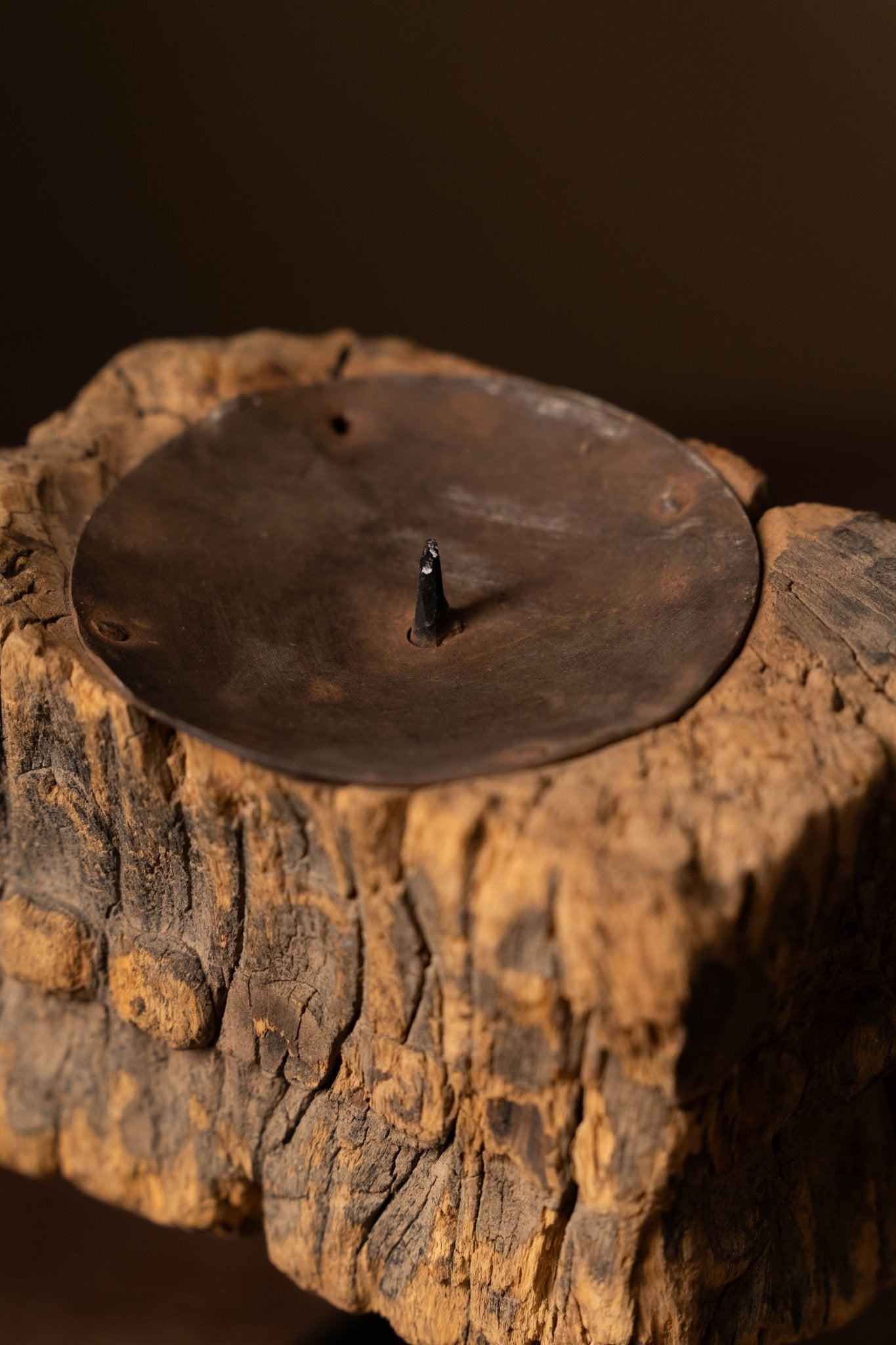 Vintage Carved Wooden Candle Holder - Design 3 - TesuCandles & Candle Holders
