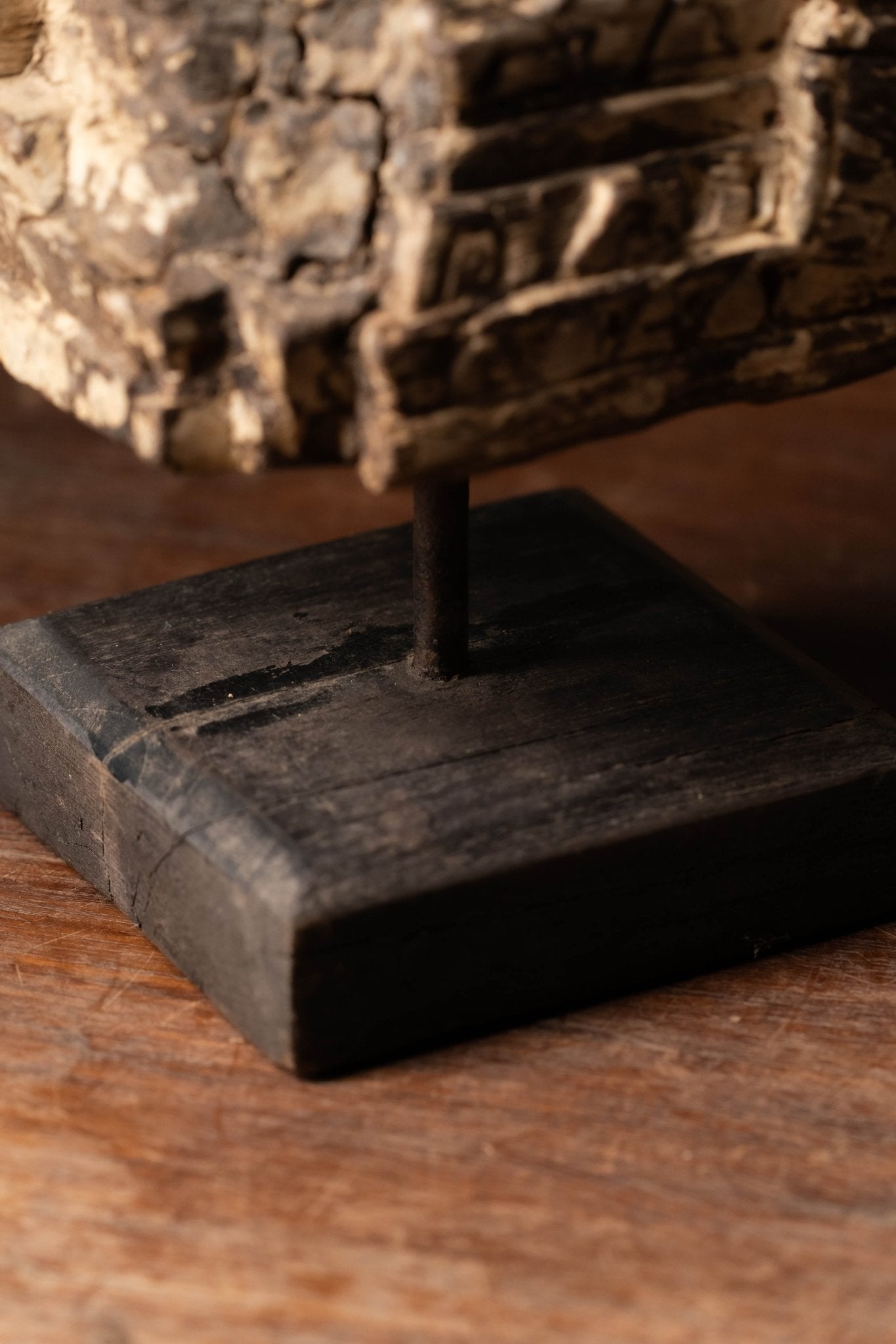 Vintage Carved Wooden Candle Holder - Design 5 - TesuCandles & Candle Holders