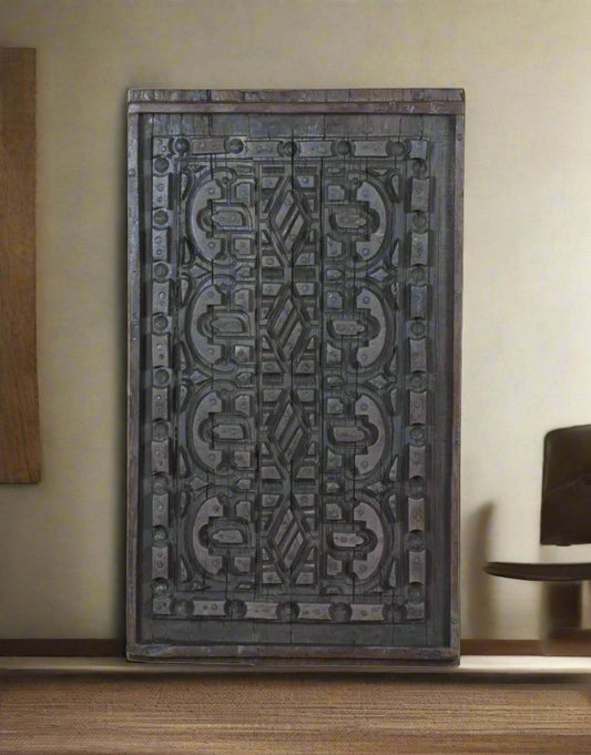 Vintage Geometric Carved Panel - TesuWall Decor