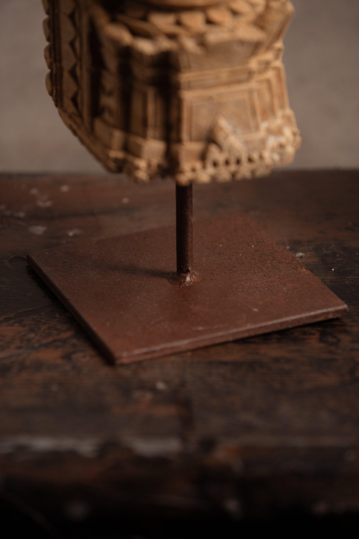 Vintage Handcarved Wooden Candle Stand - TesuCandles & Candle Holders