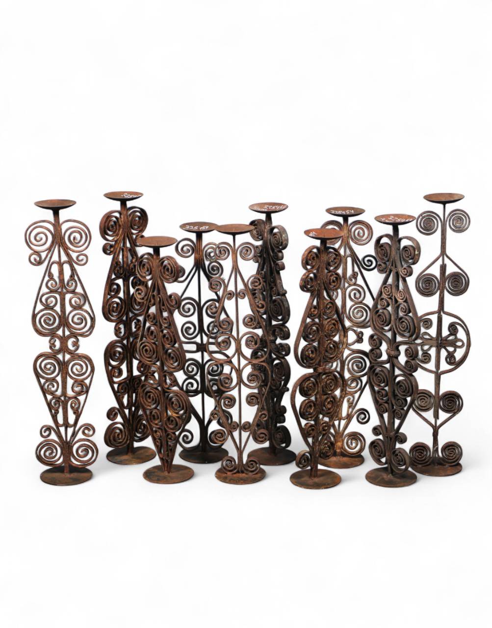 Vintage Iron Candle Holder - Multi - Tiered Decorative Stand - TesuCandles & Candle Holders
