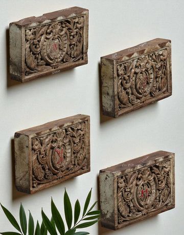 Vintage Teak Wood Wall Accent - Handcrafted Wooden Panel for Home Decor - TesuWall Decor