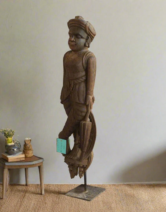 Vintage Voyager Wooden Bracket on Stand - TesuWooden Bracket