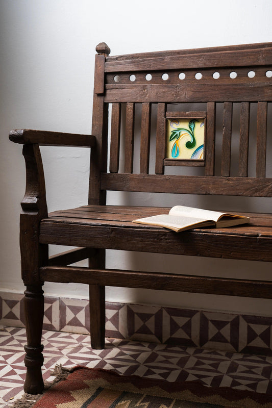 Vintage Wooden Bench - TesuWooden Bench