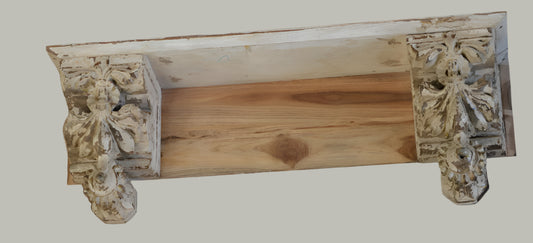 Rustic Haven Wooden Wall Shelf - TESU