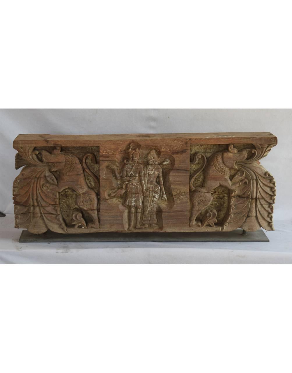 Wooden Bracket on Stand - TesuWooden Bracket