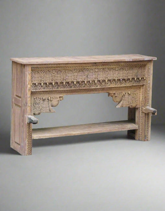 Wooden Carved Console Table - TesuTable
