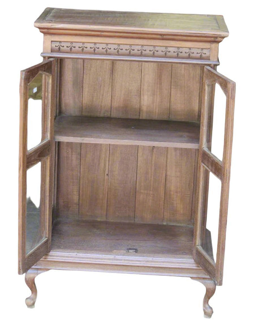 Wooden Glass Almirah - TesuCabinets & Storage
