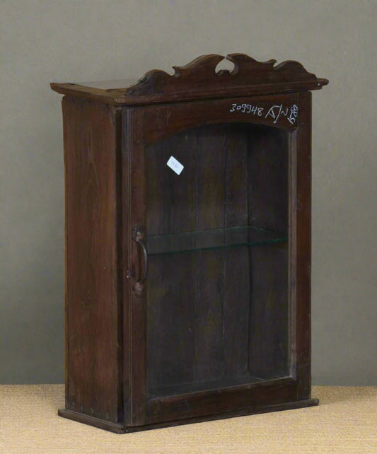 Wooden Glass Door Showcase - TesuCabinets & Storage