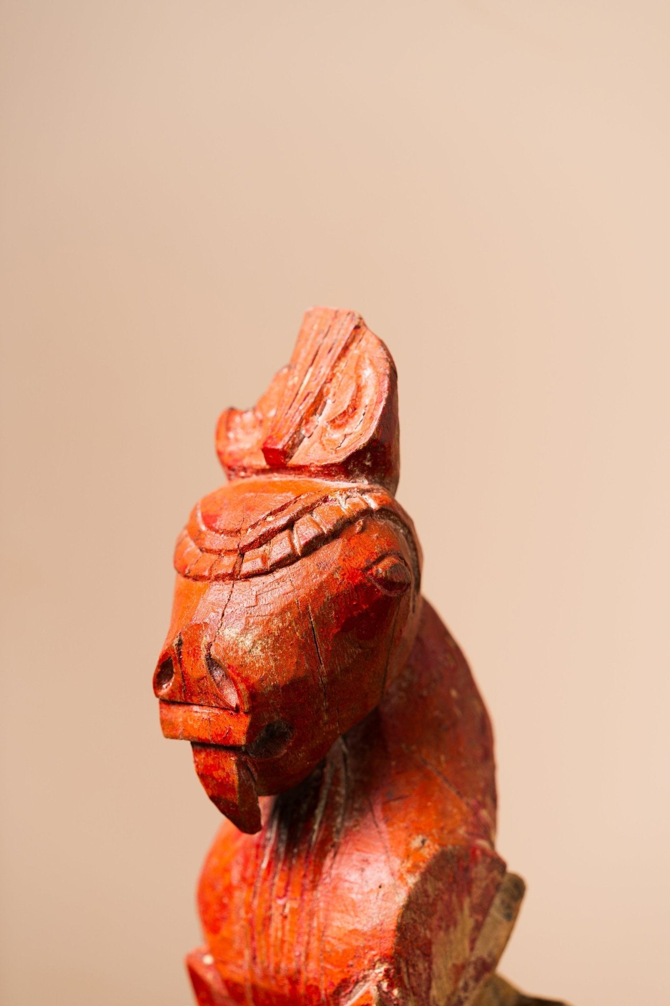 Wooden Horse on Iron Stand - Design 6 - TesuWooden Horse