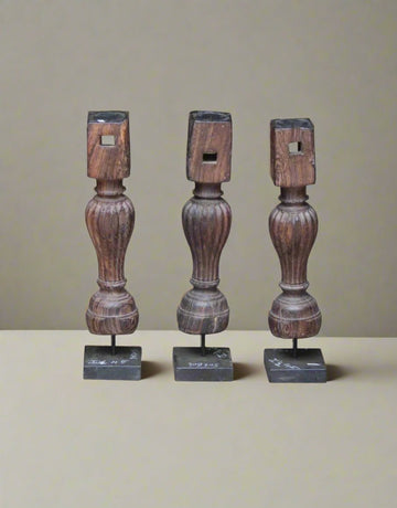 Wooden Iron candle Stand - TesuCandles & Candle Holders