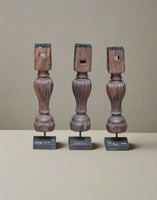 Wooden Iron candle Stand - TesuCandles & Candle Holders