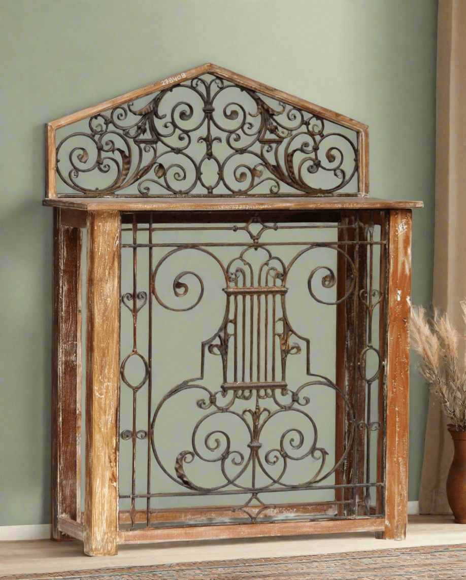 Wooden Iron Console - TesuConsole Table