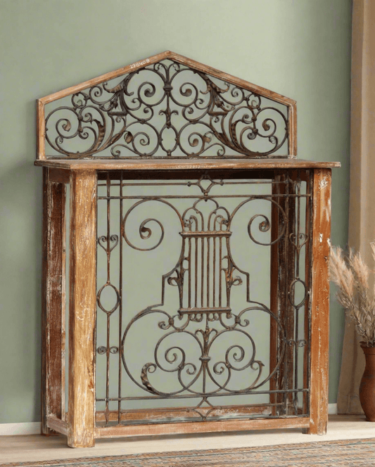 Wooden Iron Console - TesuConsole Table