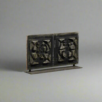 Wooden Panel on Iron Stand - TesuWall Decor