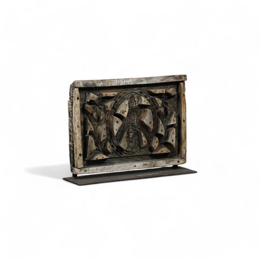 Wooden Panel on Iron Stand - TesuWall Decor