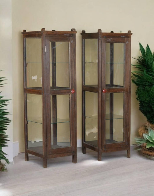 Wooden Showcase Glass - Work - Single Unit - TesuCabinets & Storage
