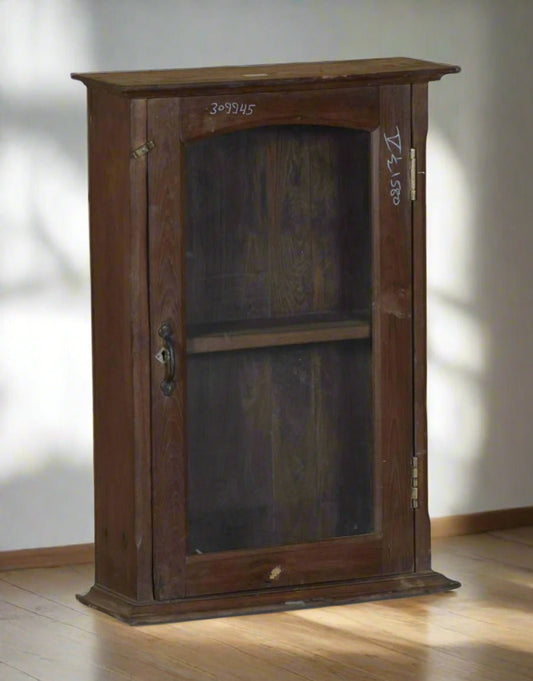 Wooden Showcase With Glass Door - TesuCabinets & Storage