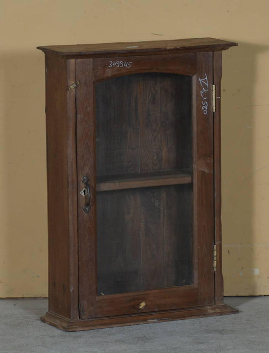 Wooden Showcase With Glass Door - TesuCabinets & Storage
