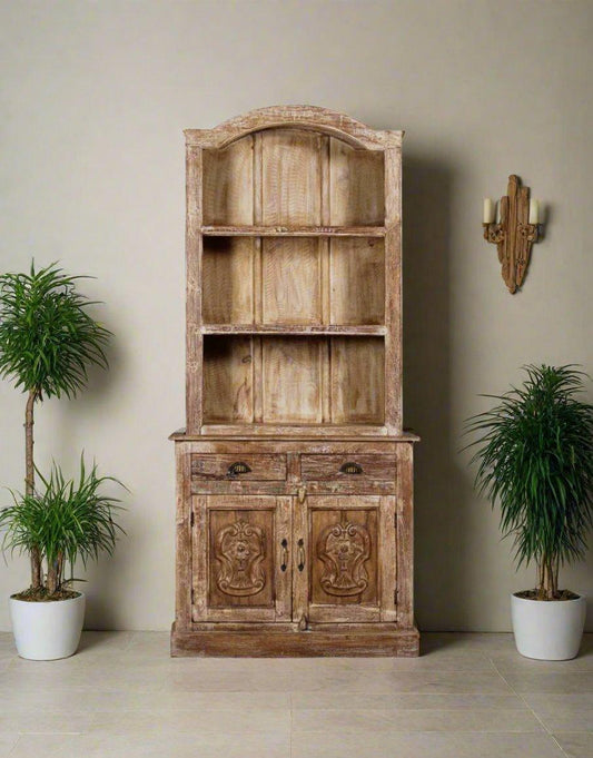 Wooden Two Part Cabinet - TesuCabinets & Storage