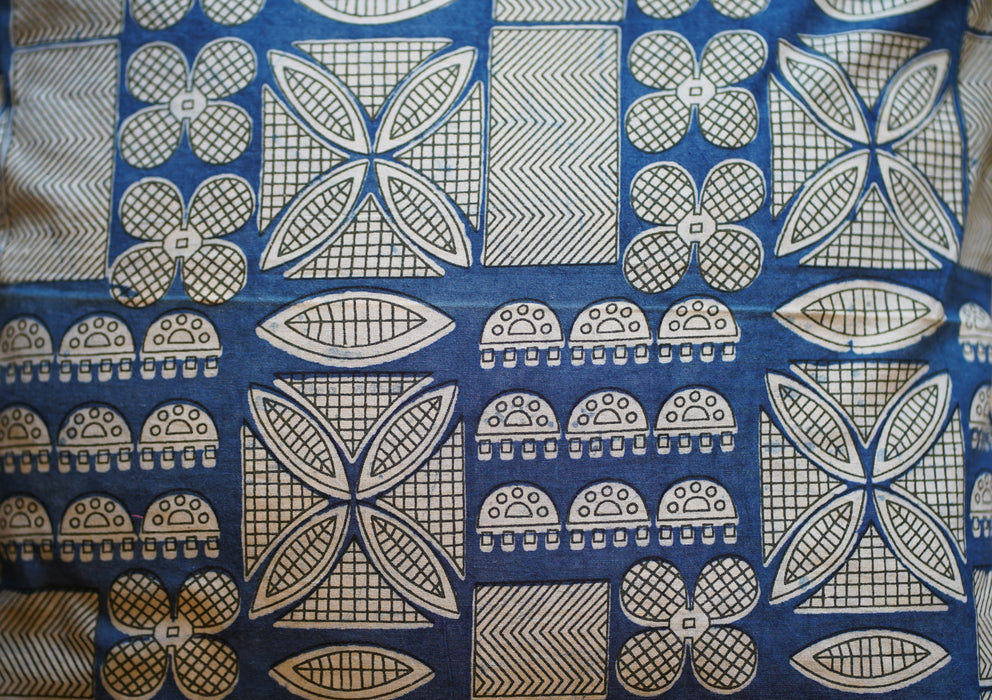 Blue Handblock Printed Cotton Cushion Covers