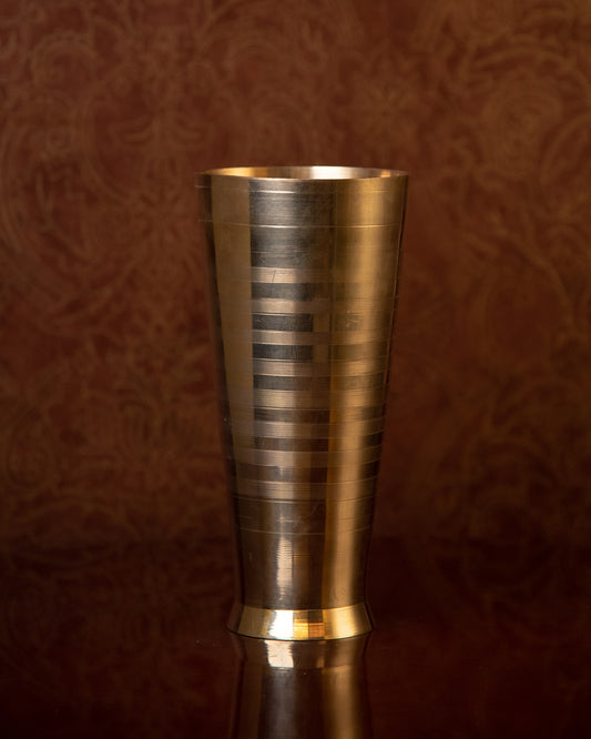 Brass Tall Vase - Antique