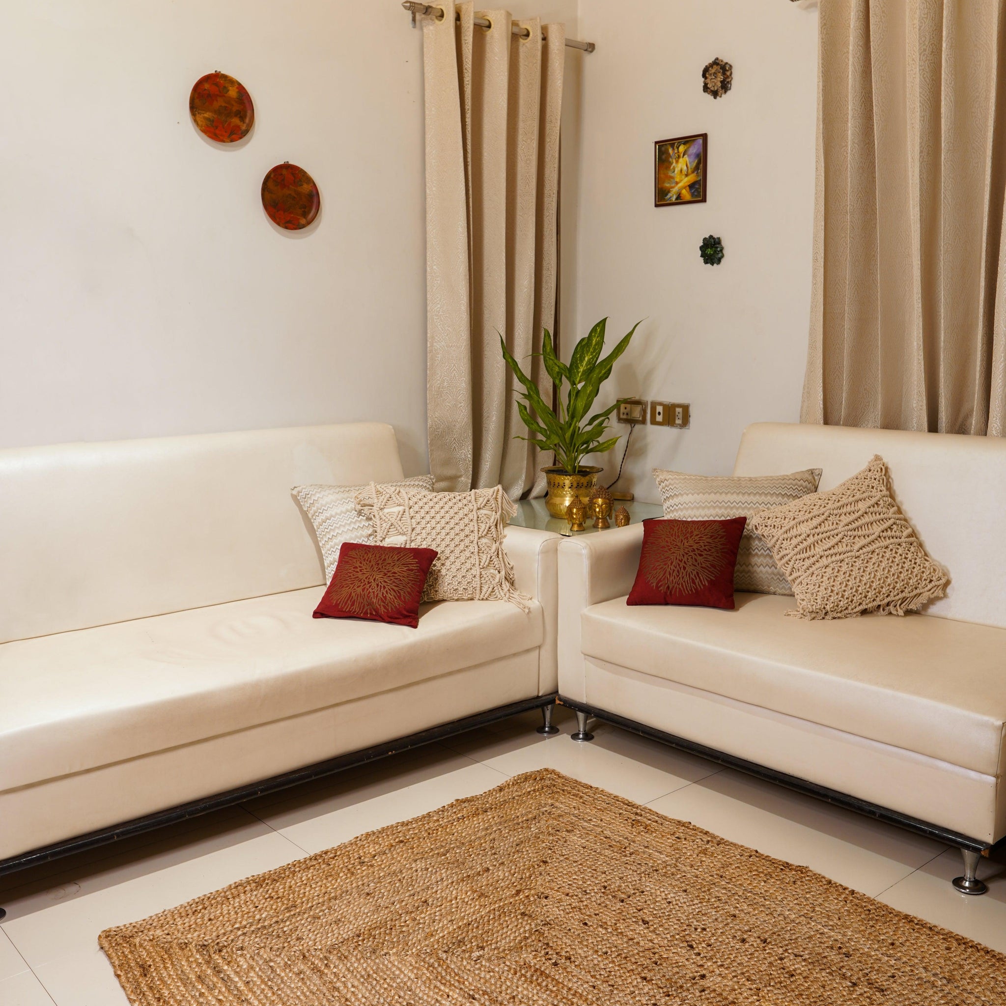 Handwoven Jute Rug – Rectangle - TESU