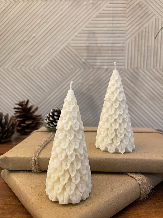 Scented Christmas Tree Candles - Set of 2