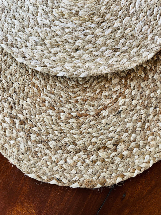 Handwoven Jute Placemats - Set of 4