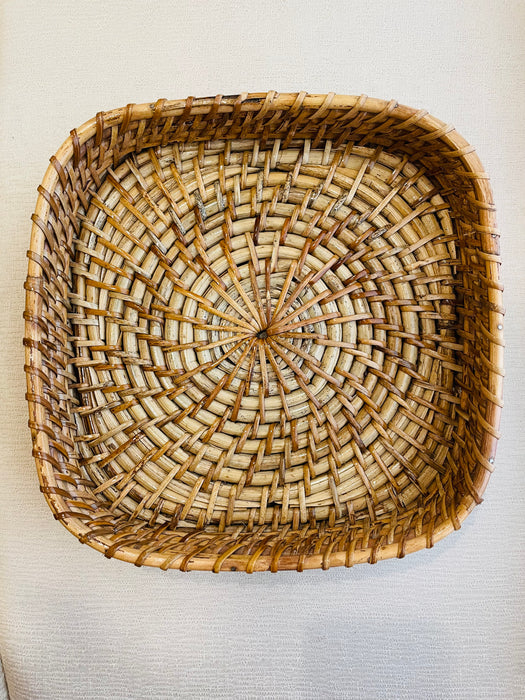 Handwoven Cane Tray - Square