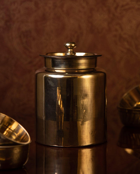Brass Antique Tumbler - TesuBrass Storage Box