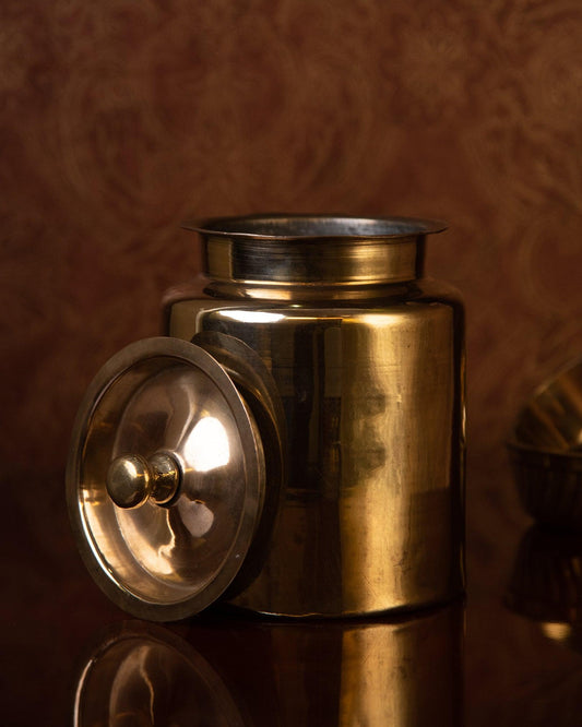 Brass Antique Tumbler - TesuBrass Storage Box