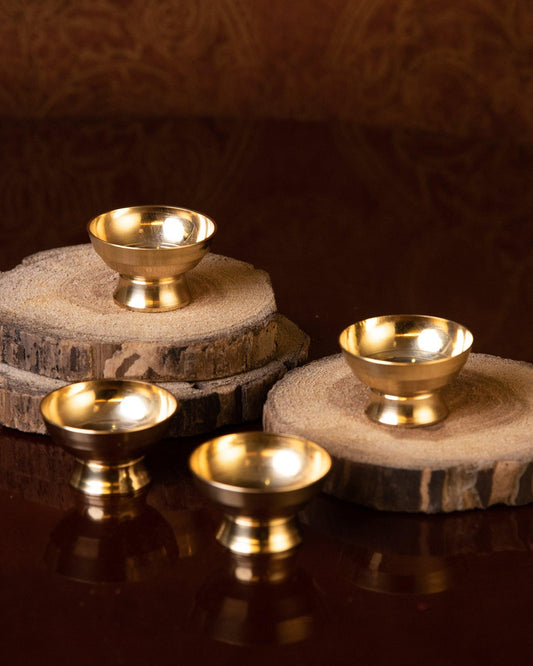 Brass Dia - Set of 4 - TesuBrass Diya