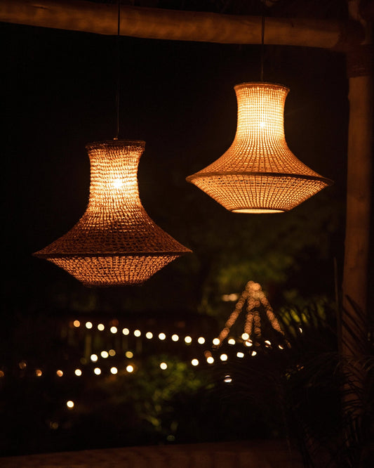 Cinnamon Jute Lampshade - TesuLampshade