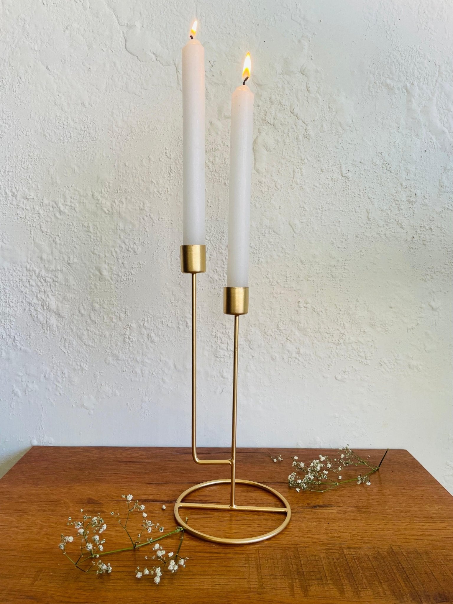 Contemporary Twin Candle Holder - TesuCandles & Candle Holders