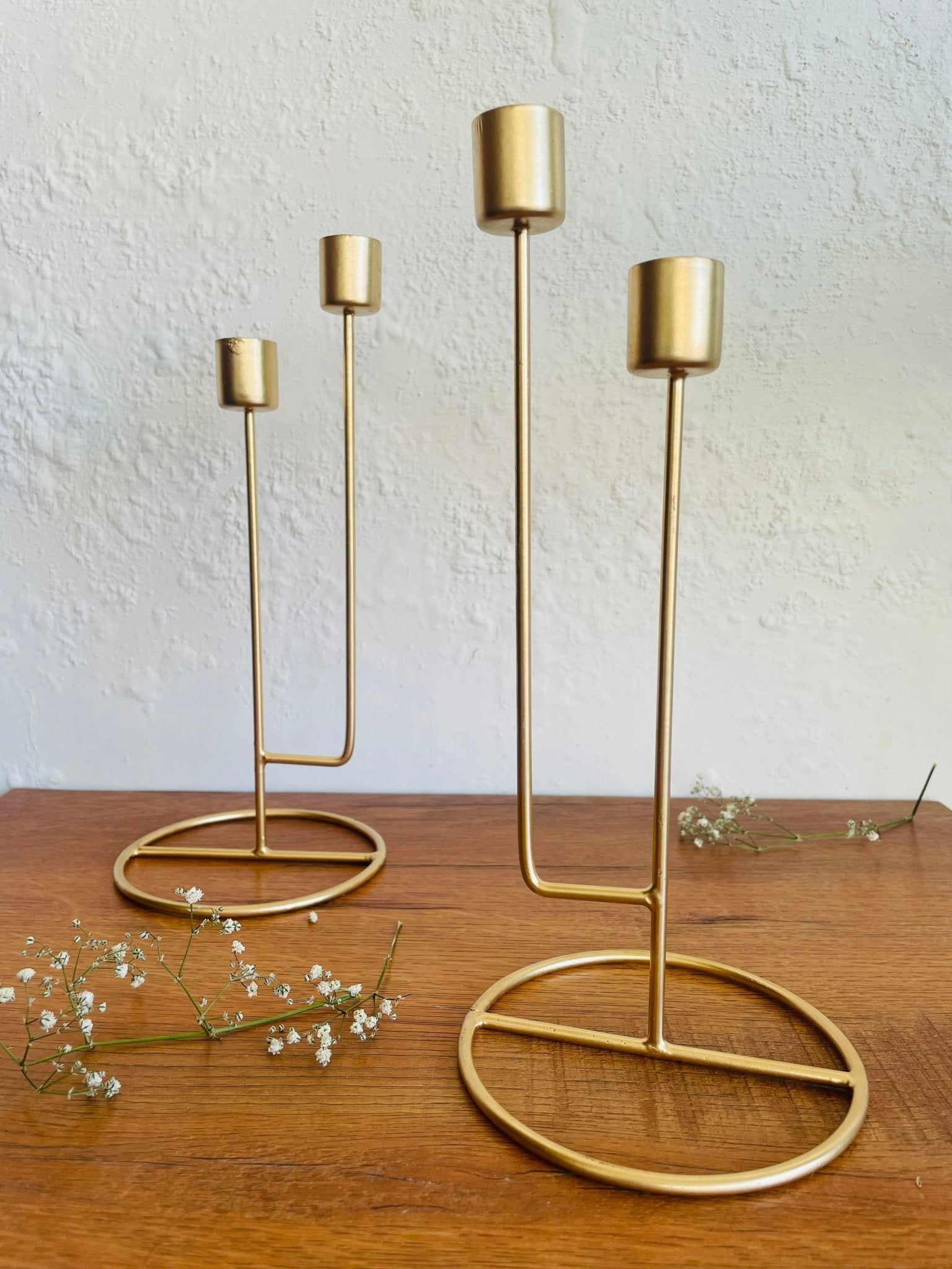 Contemporary Twin Candle Holder - TesuCandles & Candle Holders