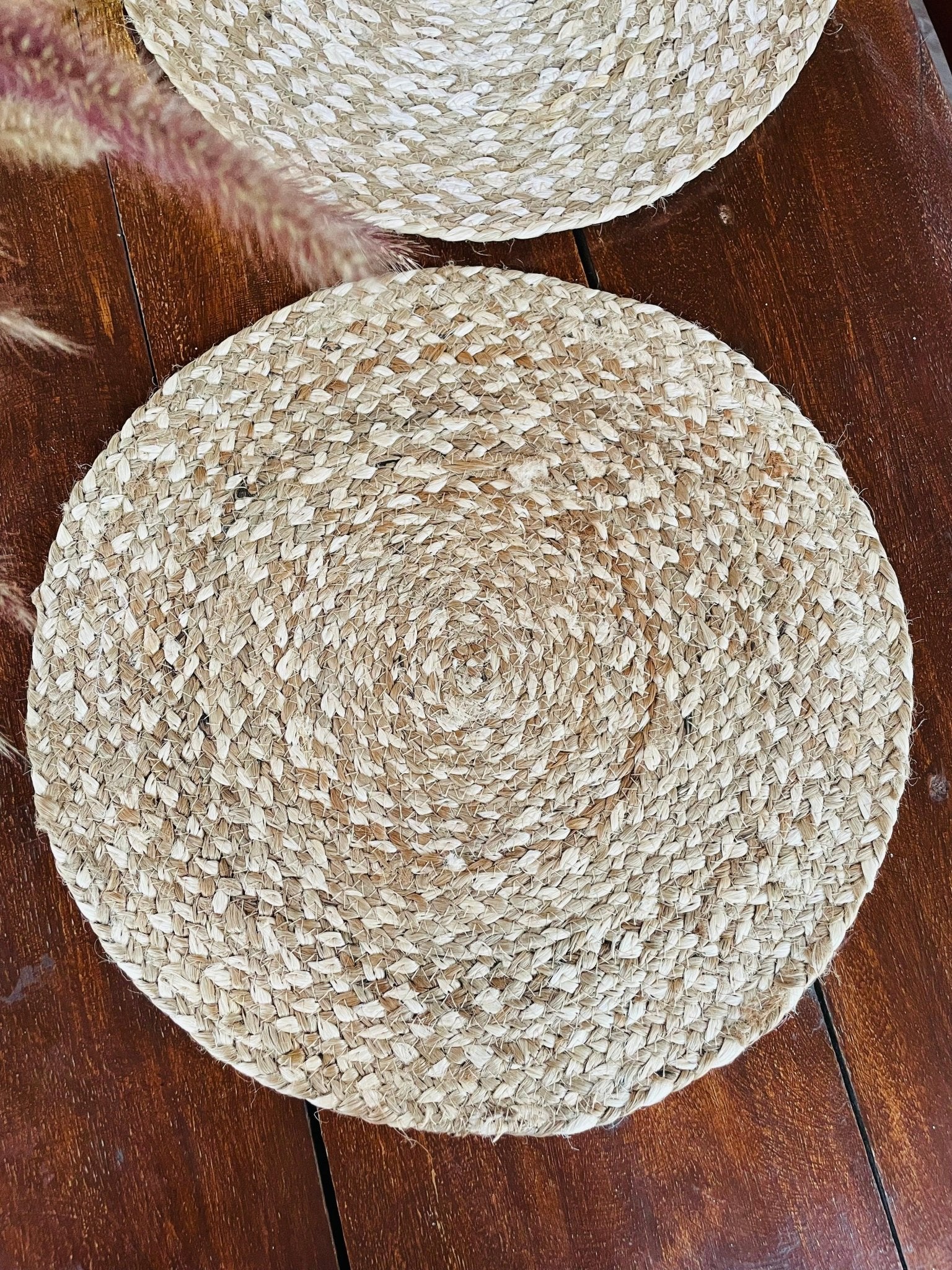 Handwoven Jute Placemats - Set of 4 - TesuHome & Kitchen