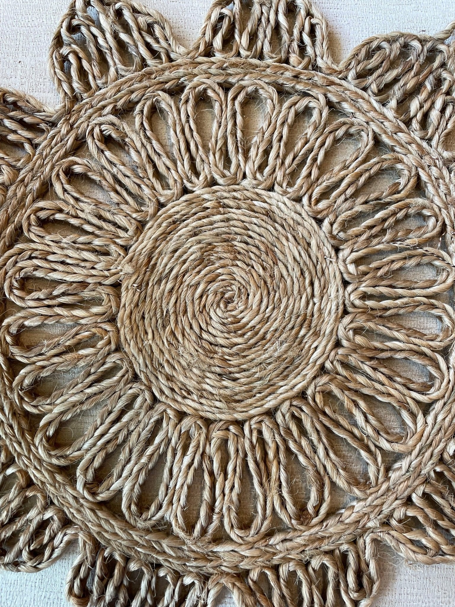 Handwoven Jute Placemats - Set of 4 ( Design 4 ) - TesuPlacemats