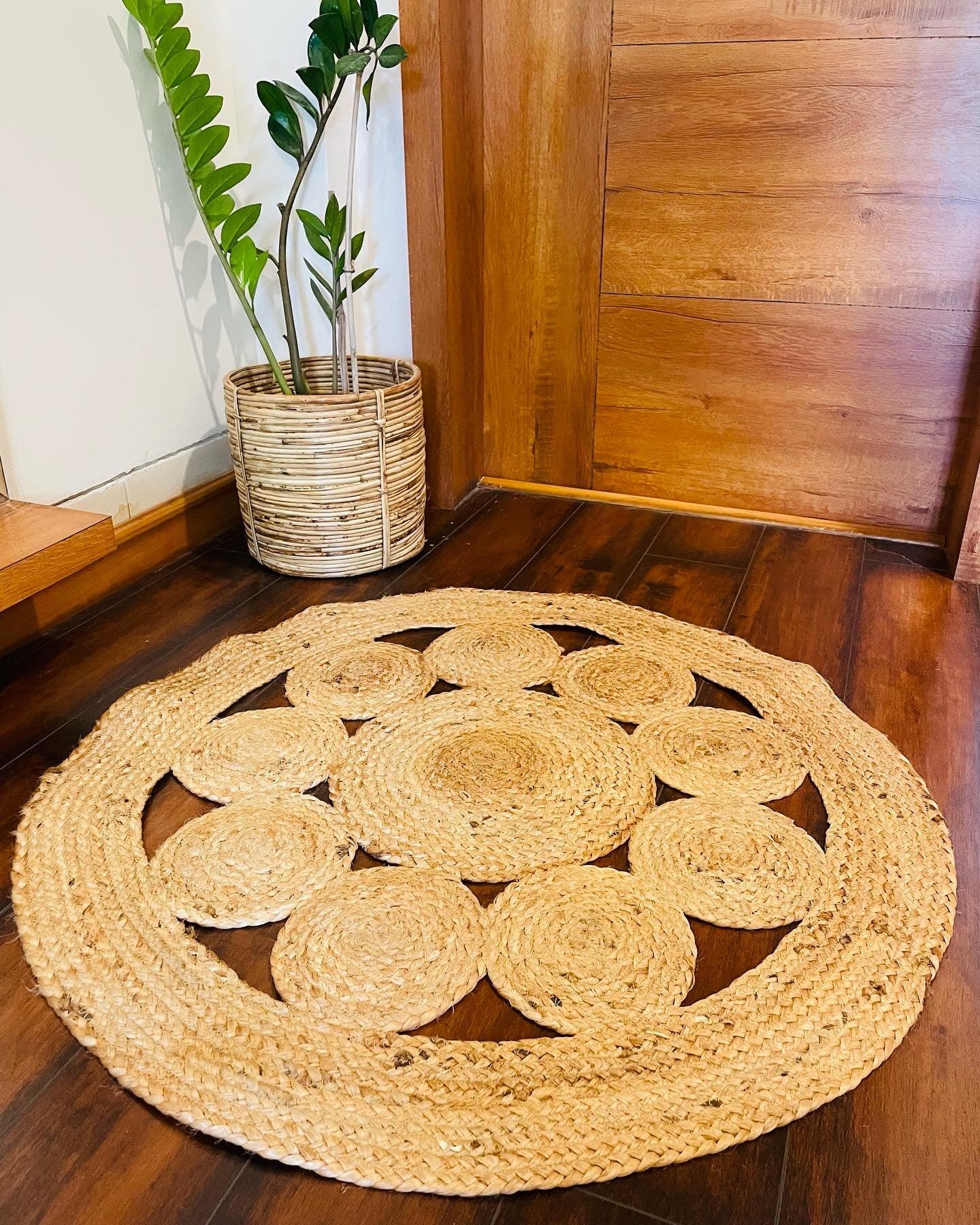 Jute Braided Round Rug - TESU