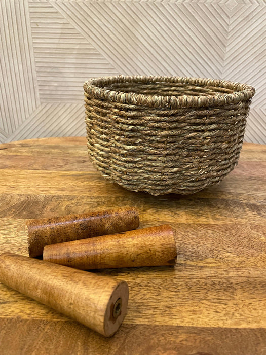 Sea Grass Planters with Wooden Leg!!