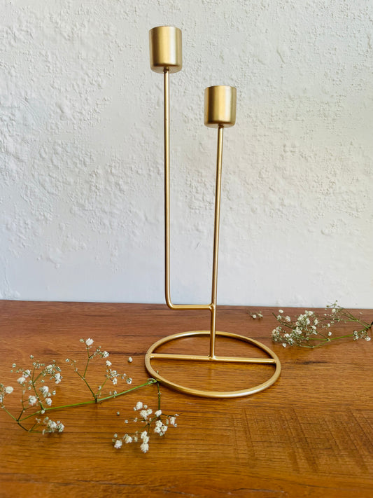  Brass coated candle holder, Candle holder gift idea, Candle holder set, Contemporary candle holder, Dining-cum-living spaces decoration, Dinner date candle holder, Elegant candle holder, Gift-worthy candle holder, Natural candle holder, Organic candle holder, Sophisticated table top décor, Statement dinner table décor, Stylish candle holder, Tabletop ambiance enhancer, Twin candle holder,tesu