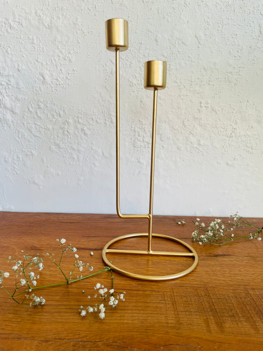 Contemporary Twin Candle Holder