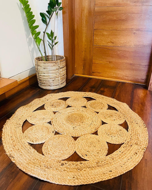 Jute Braided Round Rug - TesuRugs