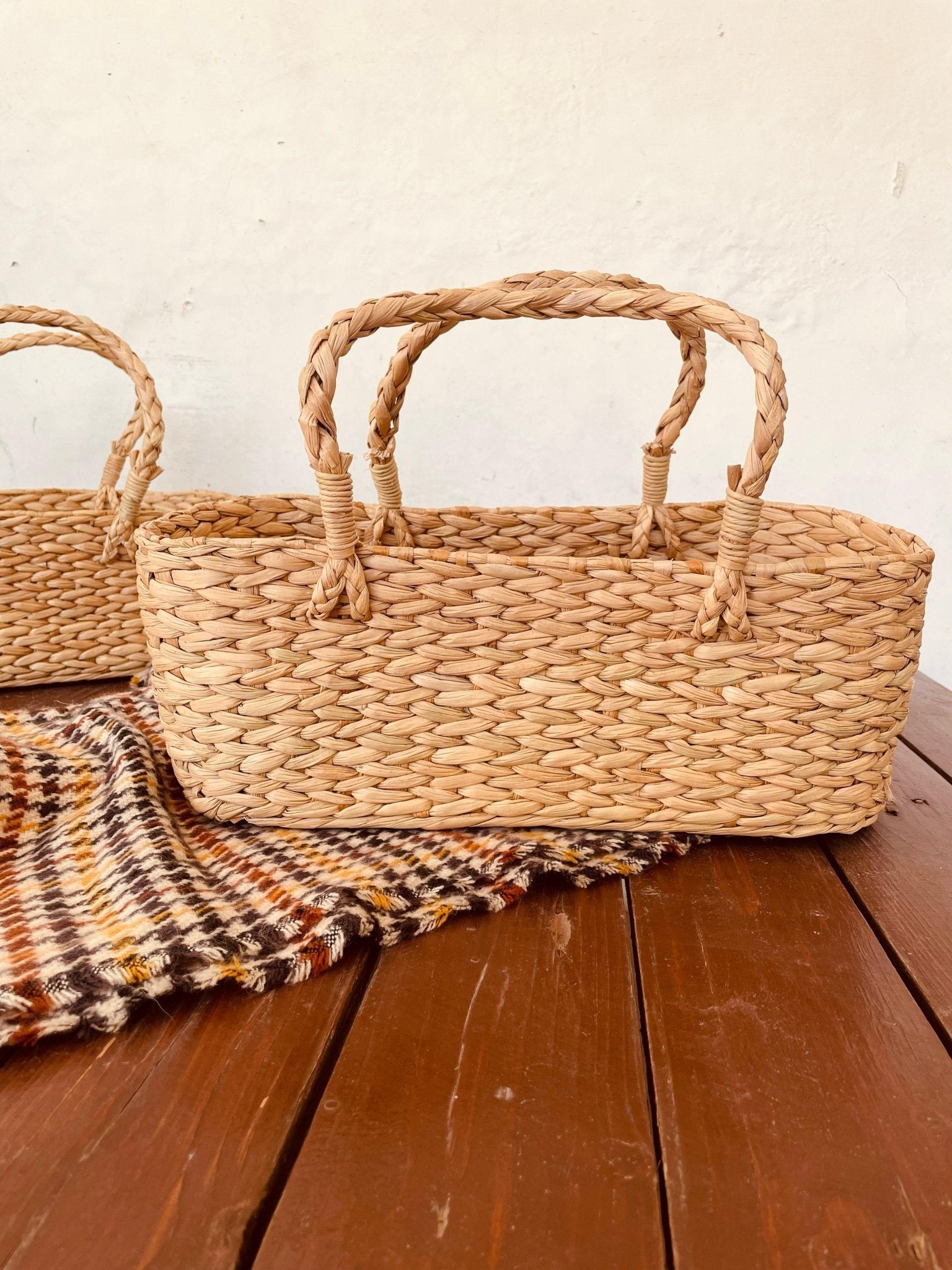 Kauna Grass Oval Basket - TesuBaskets