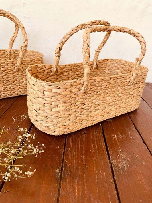 Kauna Grass Oval Basket - TesuBaskets