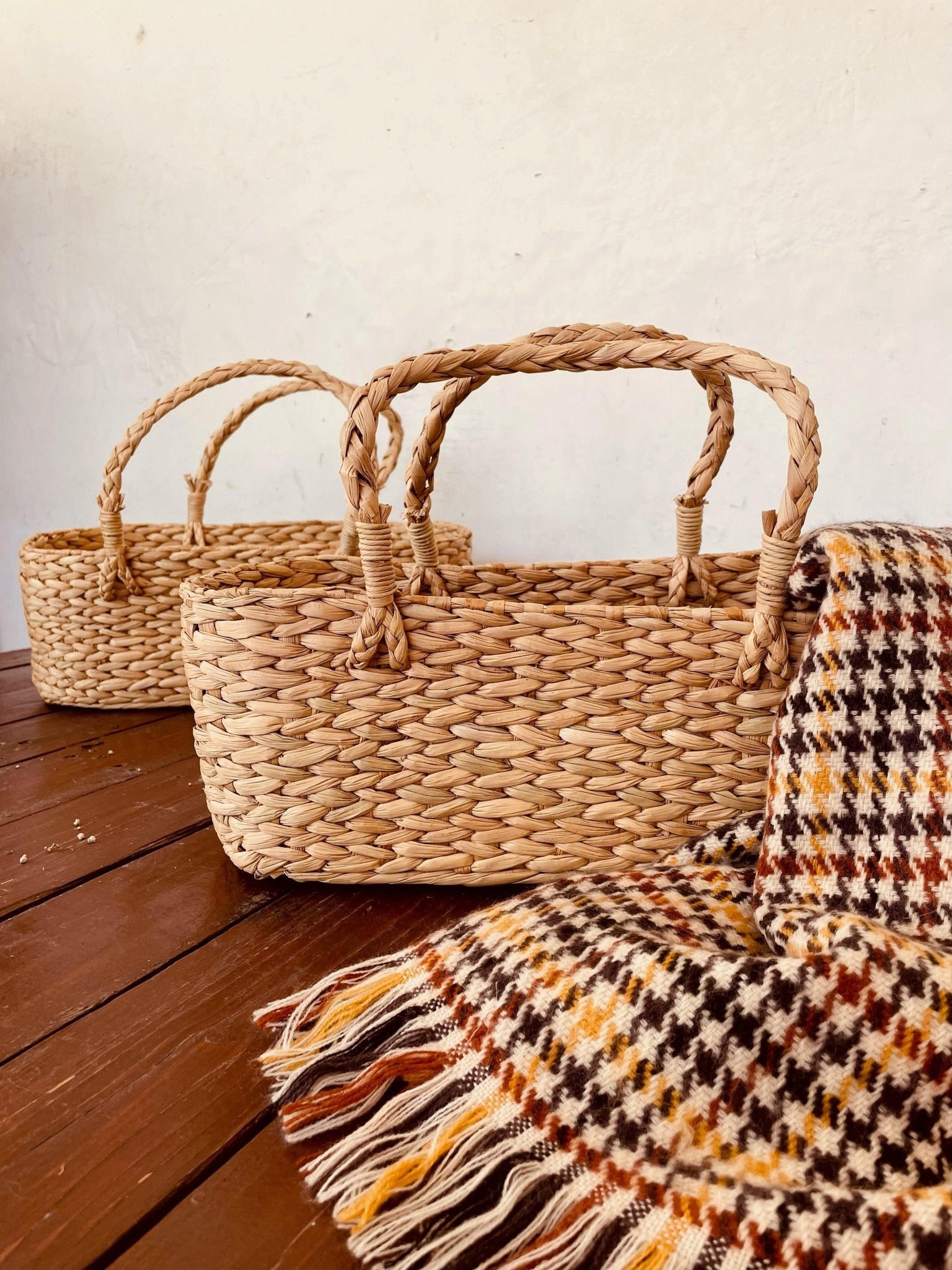 Kauna Grass Oval Basket - TesuBaskets