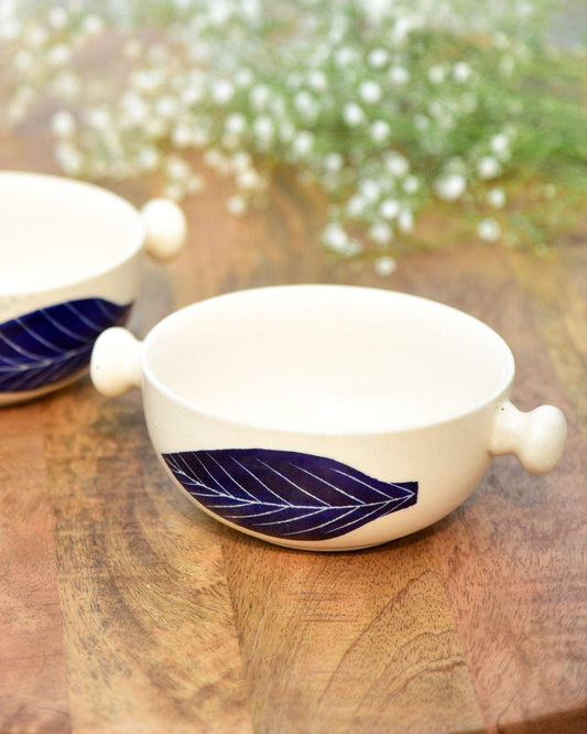Leaf Soup Bowl - Set of 2 - TesuCeremic